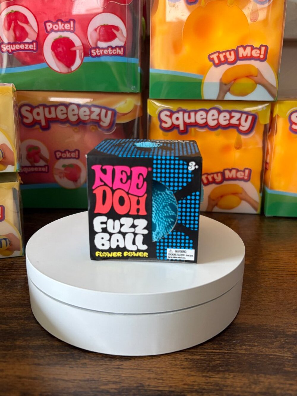 Blue Nee Doh Fuzz Ball
